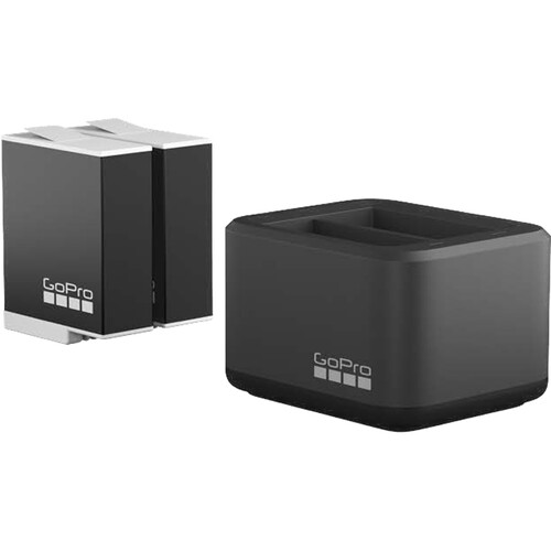 GoPro Dual Battery Charger with Two Enduro Batteries for HERO9-12 Black